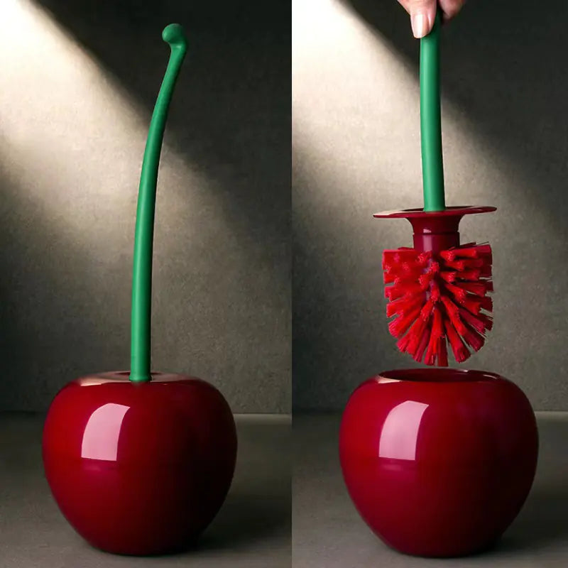 Conjunto de Cepillo para Inodoro Cherry - Herramienta de Limpieza de Plástico (Un Conjunto)